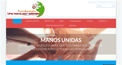 Desktop Screenshot of manoporcolombia.org